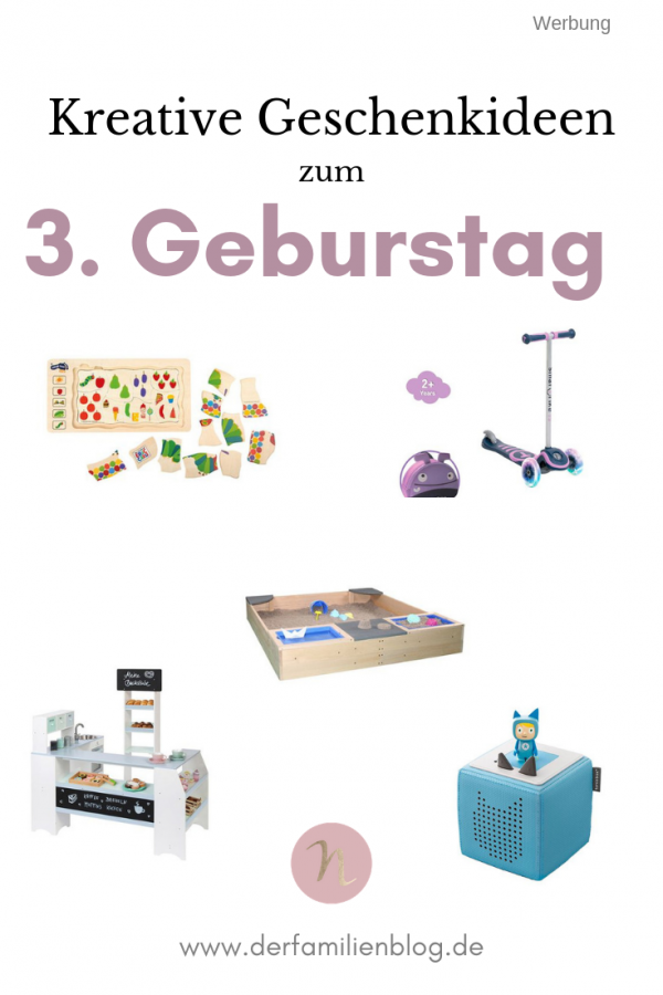 Kreative Geschenkideen zum 3. Geburtstag – Nelefees – Der Familienblog